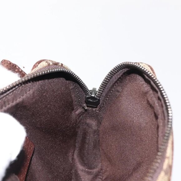 GUCCI GG Canvas Shoulder Bag Beige Silver 120975 Auth 146735 - Picture 13 of 16